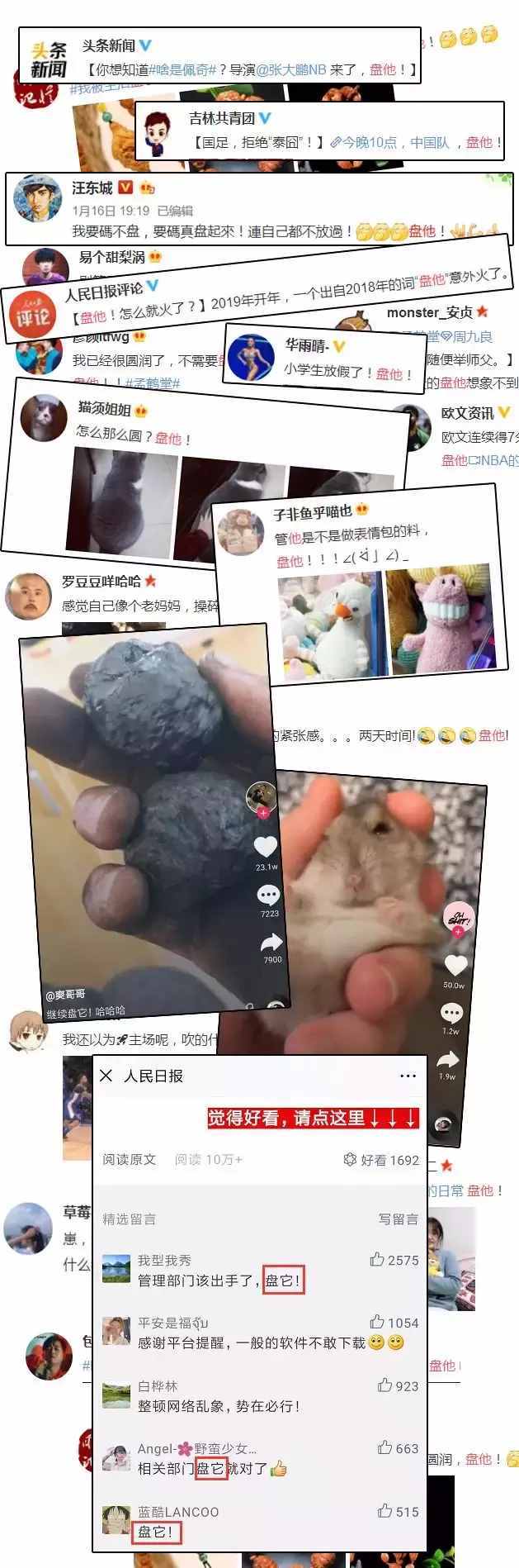 盘他是甚么梗（收集的风行语“盘他）