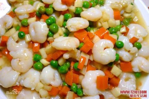 青豆炒虾仁