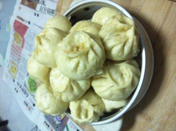 酸菜素馅包子的做法