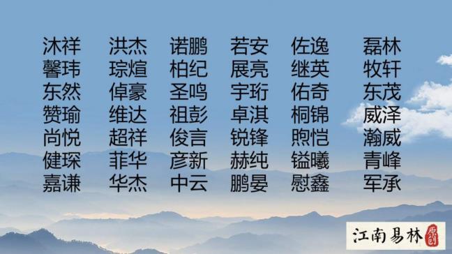 难听的男孩名字大选集